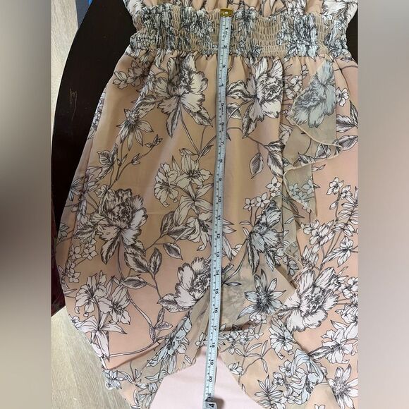 NWT Two Sisters The Label Pink Floral Ruffle Dress Sz US 4 AU 8 Small - Picture 11 of 14